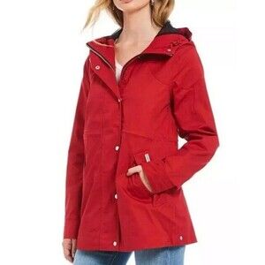 NWT Hunter Ladies Rain Jacket Water Resistant Red Size XXL